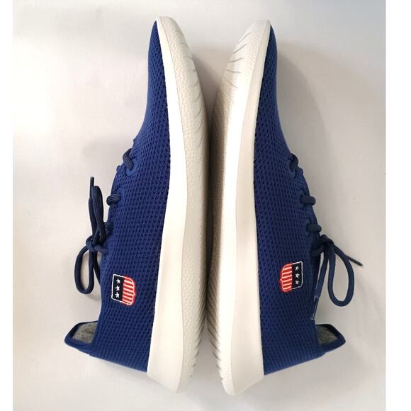 New Allbirds Tree Runners Shoes Size 13 Blue Ridge White - Picture 8 of 11